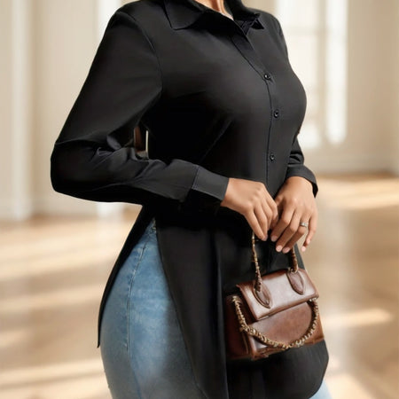 Split Button Front Shirt