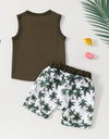 Baby Clothing Sleeveless Vest Shorts 2 Piece Set