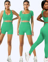 Yoga Wear Suit Running Sports Vest Beautiful Back Zipper Long Sleeve Peach Hip Fitness Shorts