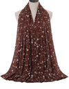 Printed Seersucker Ladies Long Scarf Chiffon Fashion Scarf