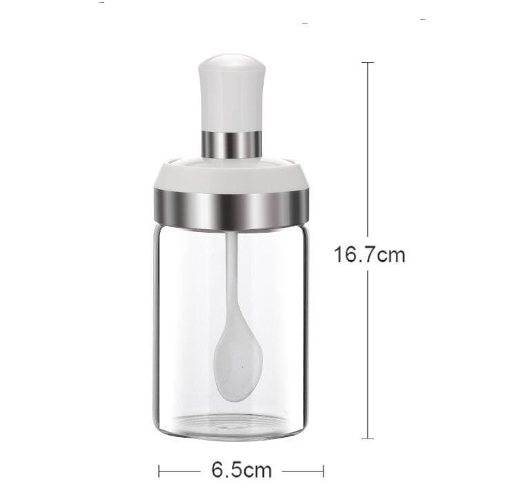 Household Moisture-proof Seasoning Bottle Glass Salt Pot