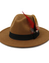 Autumn And Winter New Black Woolen Top Hat