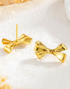 Sweet Trend Bow Stud Earrings Stylish And Simple