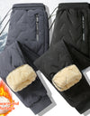 Winter Sweatwear Men Plush Thick Fleece Sweatpant Lambswool Thermal Trousers Casual Pants Waterproof Windproof Warm Cotton Pants