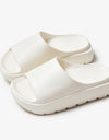 5.5cm Fish Mouth Shoes Floor Bathroom Home Slippers Outdoor Thick Soled Beach Slippers For Women