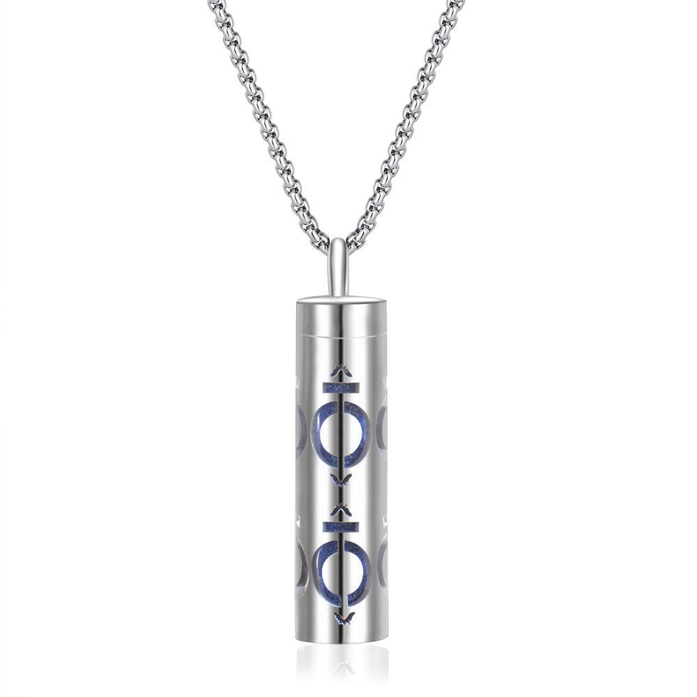 316L Stainless Steel Aromatic Perfume Oil Essential Oil Diffuser Pendant Necklace
