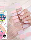 Japanese Style Nail Beauty Gel Stickers Semi-curing French Gel