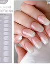Japanese Style Nail Beauty Gel Stickers Semi-curing French Gel