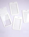 White Abs Card Holder Plastic Meal Card Student ID