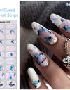 Japanese Style Nail Beauty Gel Stickers Semi-curing French Gel