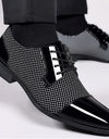 Breathable And Wearable Men's British Korean Pointed Leather Shoes