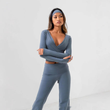 Spring Sports Workout Long Sleeve Yoga Clothes