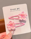 Cherry Blossom Cute Side Cropped Hair Clip Hair Rope