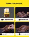 Leather Shoes Polish Lanolin Get Sponge Head Black Brown Natural Color Colorless Maintenance Anti-cracking Non-stick