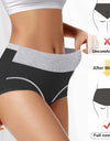 Women's Colour Clash High Waisted Tummy Tuck Hip Lifting Breathable Panties