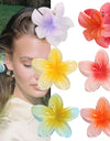 Muweordy Plumeria Hair Clips Flower Hair Clip Trendy Hair Claw Clip Popular Hair Catch Korean Hair Accessories For Women