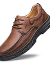 Men's Handmade Shoes Stitching Plus Size Casual Leather Shoes
