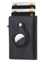 AirTag Wallet Anti Theft Bullet Card Bag Multi-functional Rfid Card Holder Men's Leather Slim Wallets For Airtag Air Tag