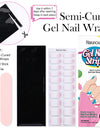 Japanese Style Nail Beauty Gel Stickers Semi-curing French Gel