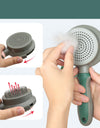 Pet Hair Removal Comb Cat Brush Self Cleaning Slicker Brush Hair Removal Double-sided Massage