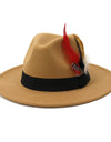 Autumn And Winter New Black Woolen Top Hat
