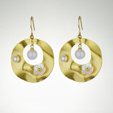 High Fashion Design Golden Butterfly Tassel Earrings