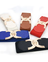 Fastener Decoration Wide Belt Women's Elastic Waistband