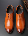 Formal Plus Size Business Men's With Lace Up Leather Shoes