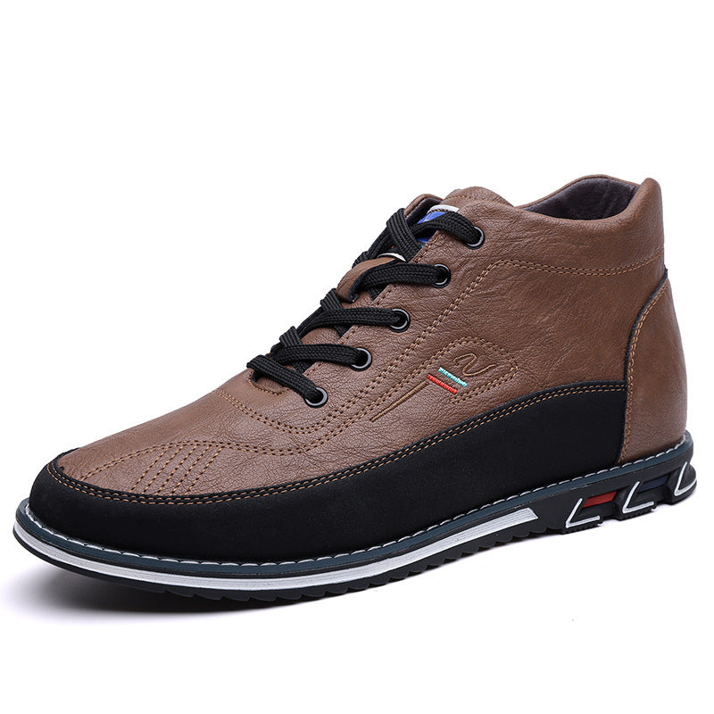 Men's High Top Shoes With Lace Up Martin Boots
