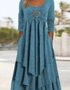 Women's Fashion Waist-controlled Love Decorative Dress