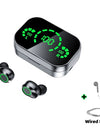 YD03 Wireless Bluetooth-compatible Headset TWS Large Screen Smart Digital Display In Ear Breathing Light