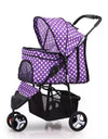 Lightweight Folding Pet Trolley Dogs And Cats Dog Out Stroller Three-wheeled Pet Stroller Dog Out Stroller Supplies