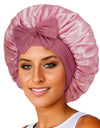 New Silk Bonnet For Sleeping Women Satin Bonnet Hair Bonnet Night Sleep Cap Scarf Wrap For Curly Hair With Tie Band For Curly Hair